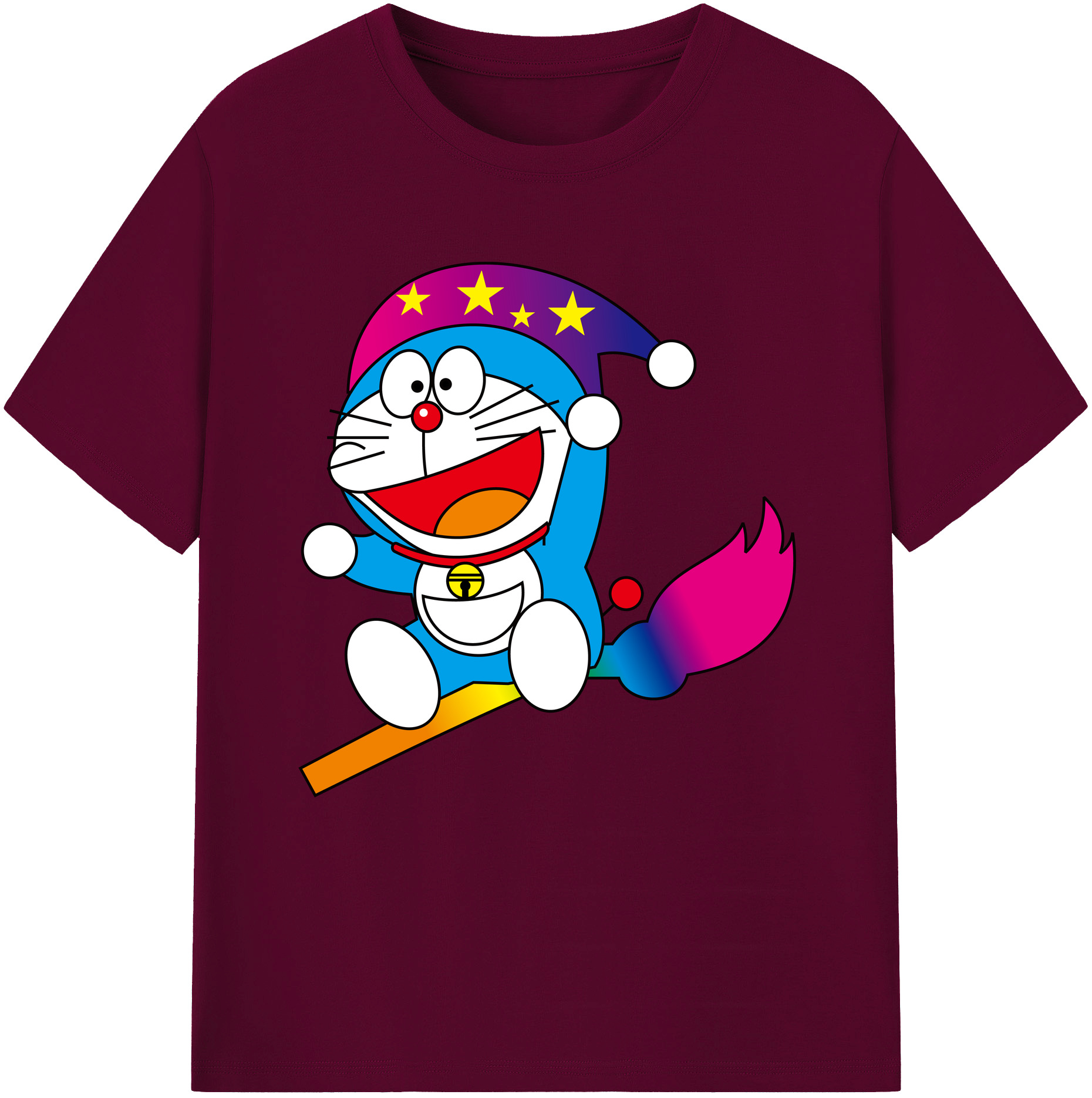 （画像用） ドラえもん Doraemon レディースカジュアルプリントTシャツ（綿100％）